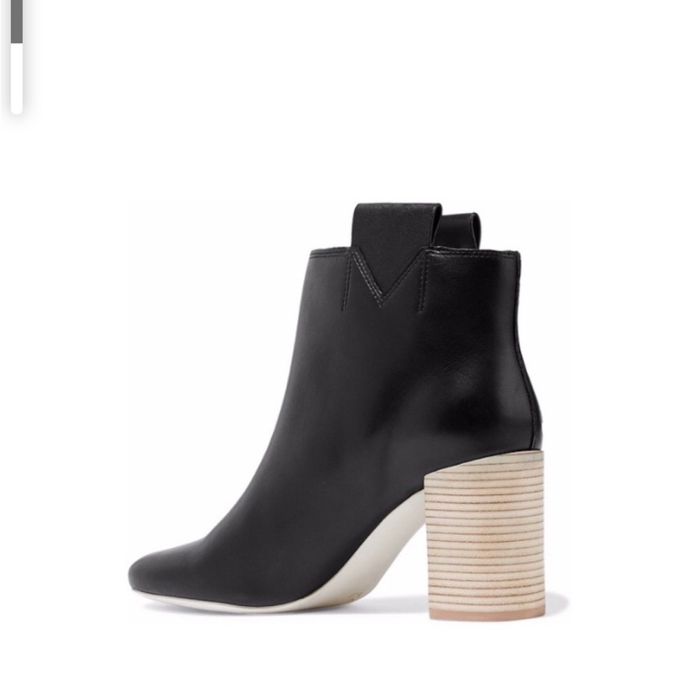 Mercedes Castillo /  Bailee black Leather Booties ankle boots 36.5 6.5 - Picture 2 of 10